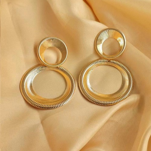 occidental style Metal personality fashion geometry Earring woman retro medium earrings