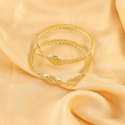occidental style woman style serpentine snake head personality circle buckle E..