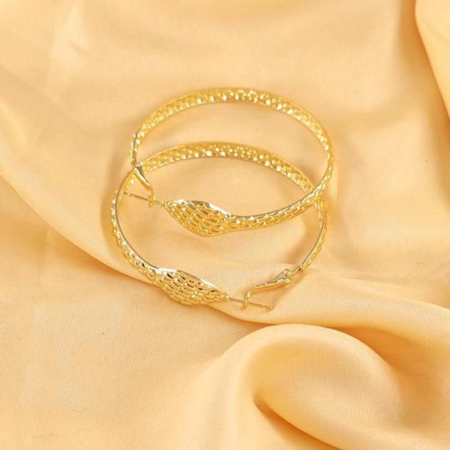occidental style woman style serpentine snake head personality circle buckle Earring earrings