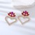 occidental style earrings personality love Alloy diamond ear stud temperament high exaggerating earrings