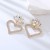 occidental style earrings personality love Alloy diamond ear stud temperament high exaggerating earrings