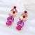 occidental style fashion earrings woman personality embed colorful diamond multilayer long style Earring temperam