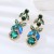 occidental style fashion earrings woman personality embed colorful diamond multilayer long style Earring temperam