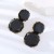  new geometry surface Round earring resin candy colors fashion transparent brief earrings personality ear stud w