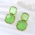  new geometry surface Round earring resin candy colors fashion transparent brief earrings personality ear stud w