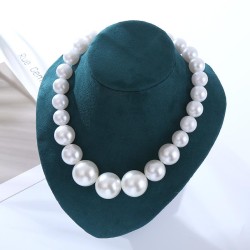  Pearl necklace woman high pure wind brief temperament Pearl chain banquet nec..