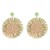 Bohemia weave flowers Earring  retro exaggerating day Street Snap earrings