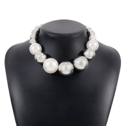 occidental style retro color Pearl pellet necklace  exaggerating tassel earrin..