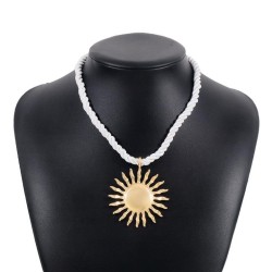 occidental style sun flower pendant clavicle chain  fashion Metal necklace ear..