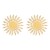 occidental style sun flower pendant clavicle chain  fashion Metal necklace earrings set
