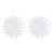 occidental style sun flower pendant clavicle chain  fashion Metal necklace earrings set