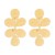 occidental style fashion exaggerating flowers splice earrings  retro Metal three clover earring Alloy Earring