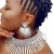Africa circle necklace punk Metal Collar fashion Alloy earrings bangle