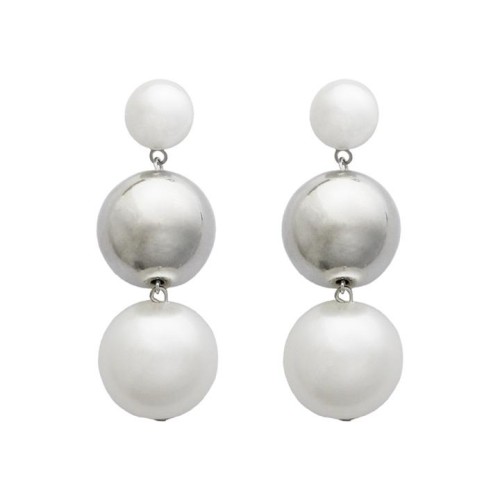 occidental style summer fashion temperament brief imitate Pearl multilayer beads earrings personality Earring w