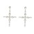 super claw chain cross earrings woman Rhinestone fully-jewelled occidental style exaggerating Earringearrings