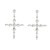 super claw chain cross earrings woman Rhinestone fully-jewelled occidental style exaggerating Earringearrings