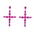 super claw chain cross earrings woman Rhinestone fully-jewelled occidental style exaggerating Earringearrings