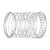 occidental style retro personality exaggerating width surface bangle set gold surface Irregular bracelet