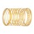occidental style retro personality exaggerating width surface bangle set gold surface Irregular bracelet