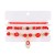 occidental style three set Anklet  retro Bohemia ethnic style beads eyes foot
