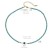 occidental style fashionyk blue crystal beads eyes pendant necklace woman color clavicle chain