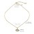 occidental style fashionyk blue crystal beads eyes pendant necklace woman color clavicle chain