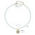 occidental style fashionyk blue crystal beads eyes pendant necklace woman color clavicle chain