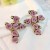 occidental style Cloth flowers cross earrings  handmade production fashion high Earring woman