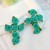 occidental style Cloth flowers cross earrings  handmade production fashion high Earring woman