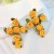 occidental style Cloth flowers cross earrings  handmade production fashion high Earring woman