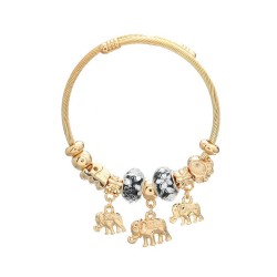 occidental style bangle style bracelet woman elephant pendant Bohemian stylebr..