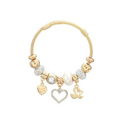 occidental style bangle style bracelet woman heart-shaped pendant loversbracel..