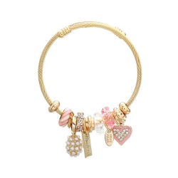 occidental style bangle style bracelet girl student imitate Pearl heart-shaped..