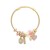 occidental style bangle style bracelet girl student imitate Pearl heart-shaped pendantbracelet