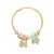 occidental style bangle style bracelet girl student imitate Pearl heart-shaped pendantbracelet