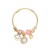 occidental style bangle style bracelet woman Round heart-shaped pendant loversbracelet