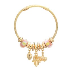 occidental style bangle style bracelet woman crown pendant samll giftbracelet