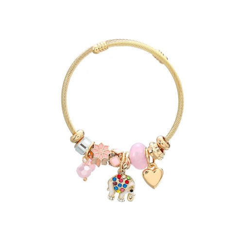 occidental style exaggerating bangle style bracelet woman elephant pendantbracelet