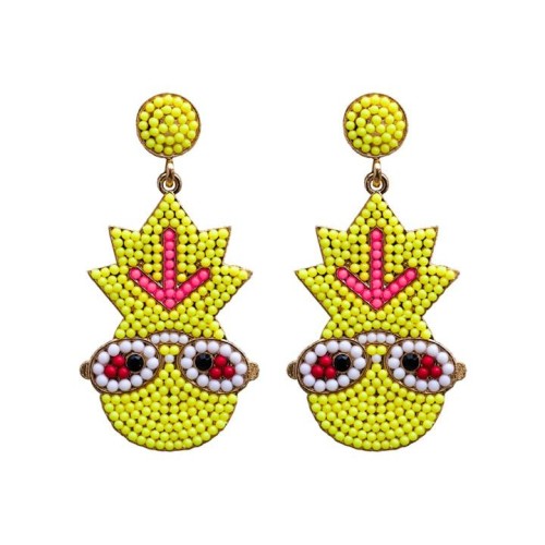 occidental style summer creative cartoon Alloy beads earring lovely wind earrings
