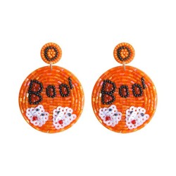 occidental style elements earrings geometry Round handmade beads Wordoo earrin..