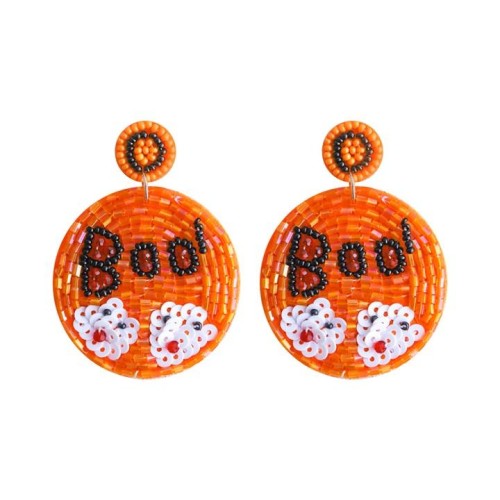 occidental style elements earrings geometry Round handmade beads Wordoo earrings woman