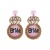 i occidental style creative handmade beads love diamond earring woman bride married Earring