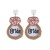 i occidental style creative handmade beads love diamond earring woman bride married Earring