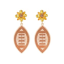 occidental style creative Olives Alloy beads diamond earring leisure sport win..