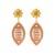 occidental style creative Olives Alloy beads diamond earring leisure sport wind spring