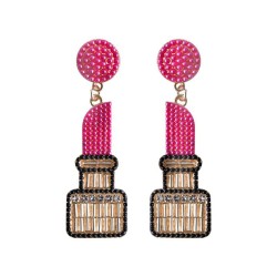 occidental style fashion personality temperament beads Alloy diamond earring e..