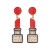 occidental style fashion personality temperament beads Alloy diamond earring exaggerating long style earrings