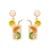 summer occidental style exaggerating enamel beads diamond earrings personality earring