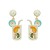 summer occidental style exaggerating enamel beads diamond earrings personality earring