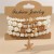 Bohemia bracelet Pearl elasticity Metal starfish tree Pearl pendant bracelet